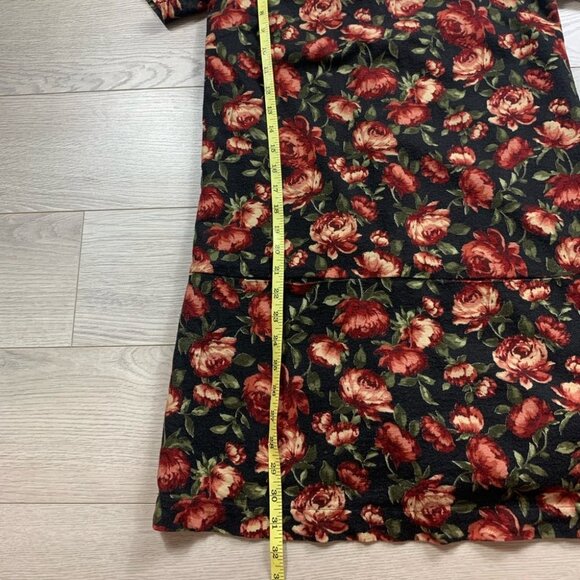 Maeve Anthropologie Rose Floral Print Short Sleeve Shift Dress - Picture 11 of 11